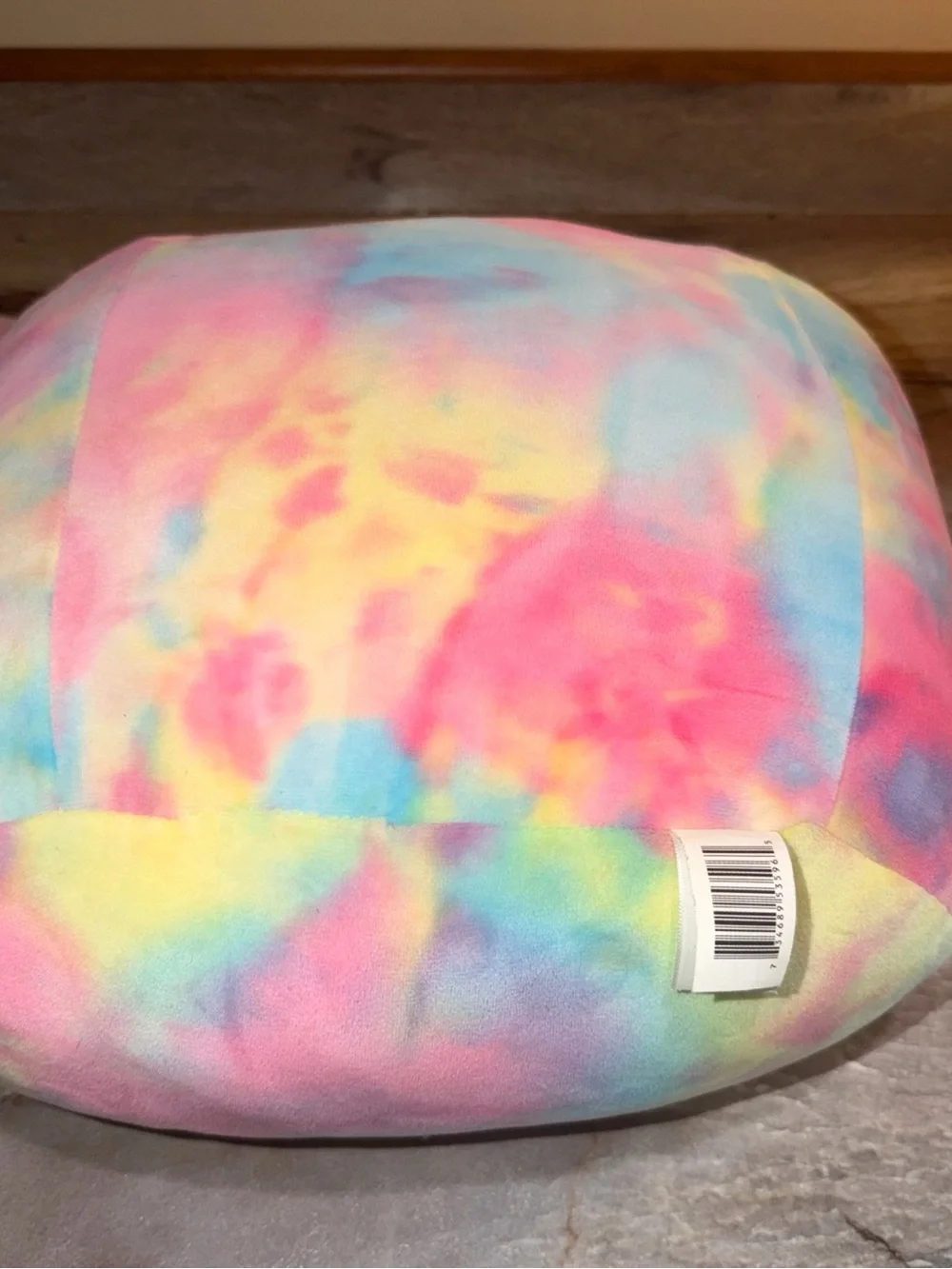 Squishmallows Rainbow CANDY Tie-Dye Bunny Plush - Pink Blue Yellow